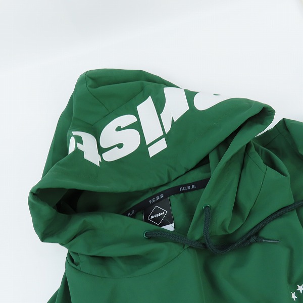 実際に弊社で買取させて頂いたF.C.Real Bristol/レアルブリストル 22SS LOGO APPLIQUE PULLOVER HOODED ANORAK プルオーバーアノラック FCRB-220069/Mの画像 4枚目