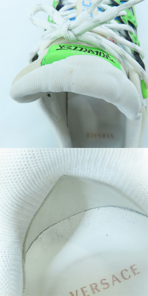 実際に弊社で買取させて頂いたversace/ヴェルサーチ sky+multiCOLOR スニーカー/43の画像 7枚目