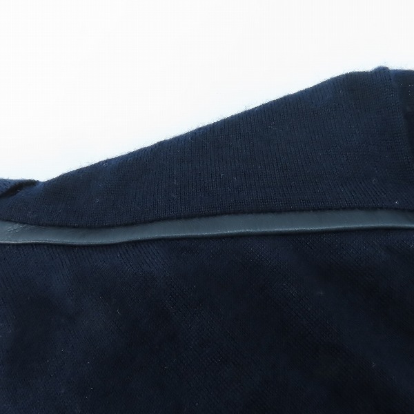 実際に弊社で買取させて頂いたBERLUTI/ベルルッティ レザー切替 カシミア/シルク 襟付きニット 46の画像 8枚目