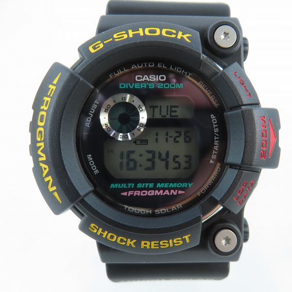 実際に弊社で買取させて頂いたG-SHOCK/G-ショック FROGMAN/フロッグマン タフソーラー スクリューバック GW-200-2JF