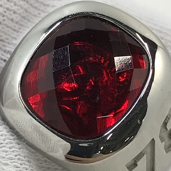 実際に弊社で買取させて頂いたDIESEL/ディーゼル 3Dモヒカン キュービックジルコニア シグネット リング 19号の画像 8枚目