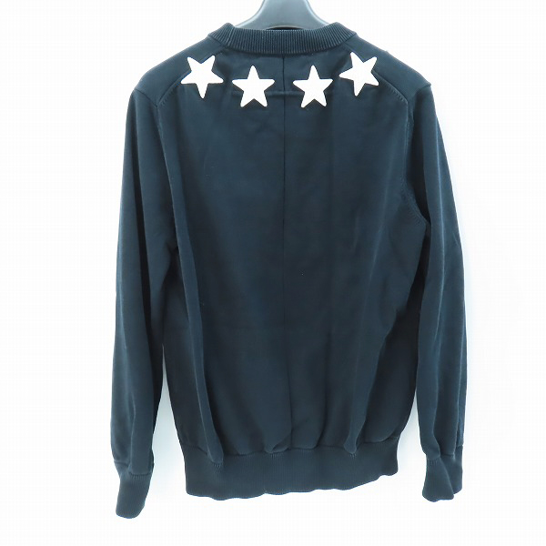 実際に弊社で買取させて頂いた【JPタグ】GIVENCHY/ジバンシィ 18AW STARモチーフ テクニカルニット BM900D4Y0B/Mの画像 1枚目
