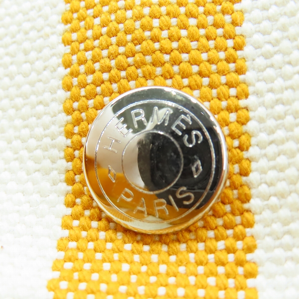 実際に弊社で買取させて頂いたHERMES/エルメス カンヌGM キャンバス ボストンバッグの画像 7枚目