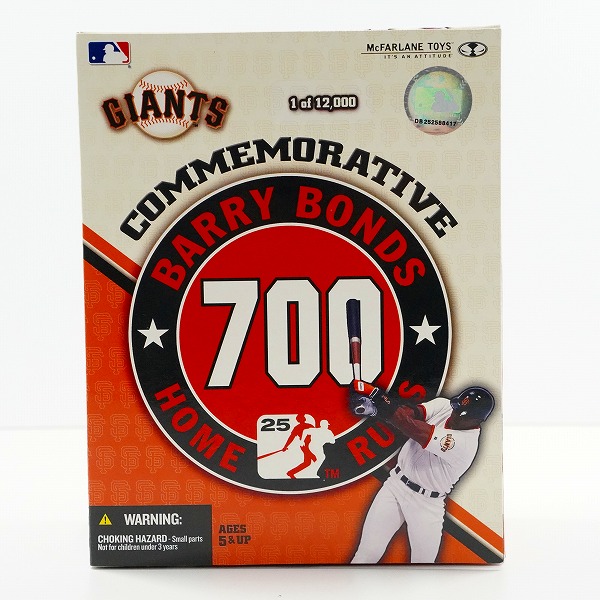 実際に弊社で買取させて頂いた(2)【未開封】McFARLANE TOYS/マクファーレントイズ ジャイアンツ BARRY BONDS 700号ホームラン記念 フィギュア
