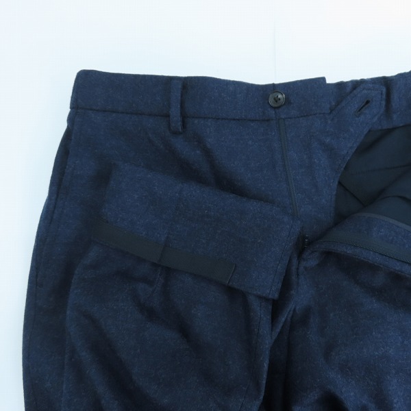 実際に弊社で買取させて頂いたTOMORROWLAND/トゥモローランド utility ウールフランネル ノープリーツイージースラックス 61-04-15-04502/Sの画像 2枚目