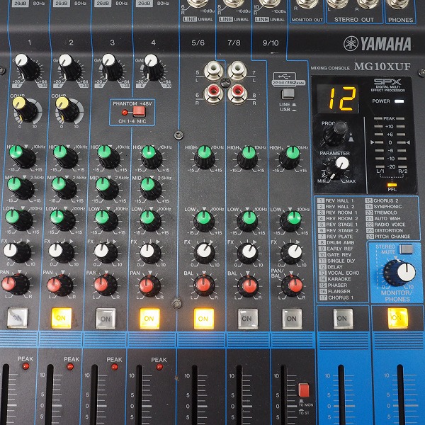 実際に弊社で買取させて頂いたYAMAHA/ヤマハ  MG10XUF アナログミキサー【通電確認済】の画像 1枚目