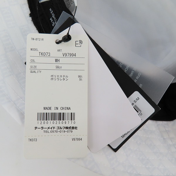 実際に弊社で買取させて頂いた【未使用】Kith×TaylorMade/キス×テーラーメイド Bucket Hat バケットハット S/Mの画像 8枚目