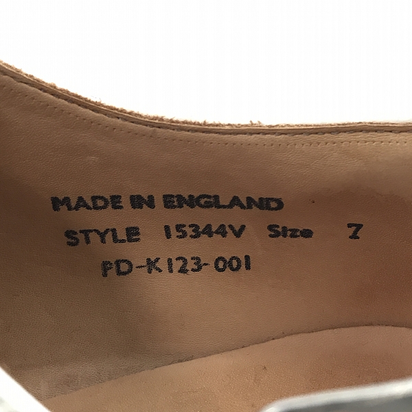 実際に弊社で買取させて頂いたGEORGE COX×COMME des GARCONS HOMME PLUS/ジョージコックス×コムデギャルソンオムプリュス レザーシューズ 15344V/7の画像 5枚目