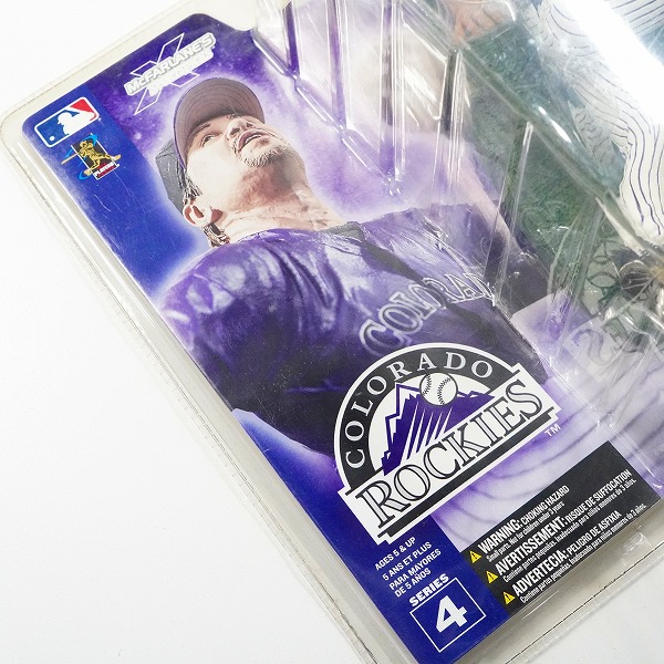 実際に弊社で買取させて頂いた【未開封】McFARLANE TOYS/マクファーレントイズ コロラド・ロッキーズ #33 Larry WALKER ラリー・ウォーカー フィギュアの画像 5枚目