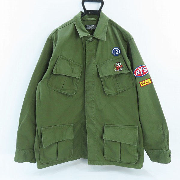 実際に弊社で買取させて頂いたHYSTERIC GLAMOUR/ヒステリックグラマー ジャケット ワッペン付き ロゴ刺繍 02231AB04/M