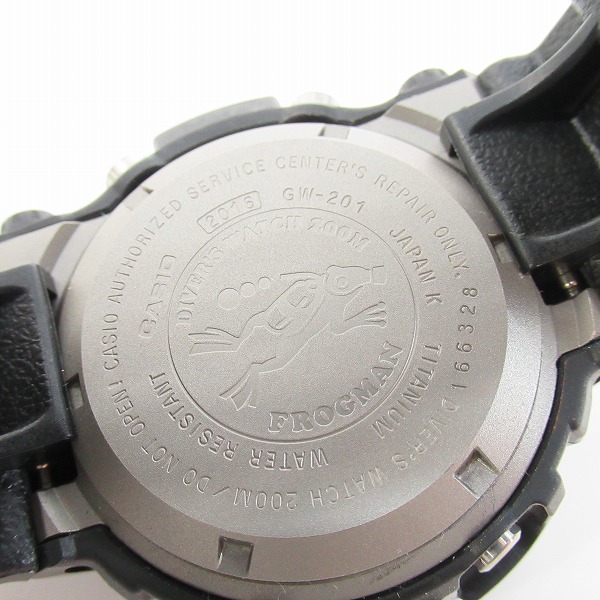 実際に弊社で買取させて頂いたG-SHOCK/Gショック FROGMAN フロッグマン 毒蛙 マジョーラカラー GW-201-6JF【動作未確認】の画像 3枚目