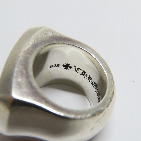 実際に弊社で買取させて頂いたCHROME HEARTS/クロムハーツ BIG PJ/ビッグピージェー ANGEL RING/エンジェルリング 8.5-10号の画像 6枚目