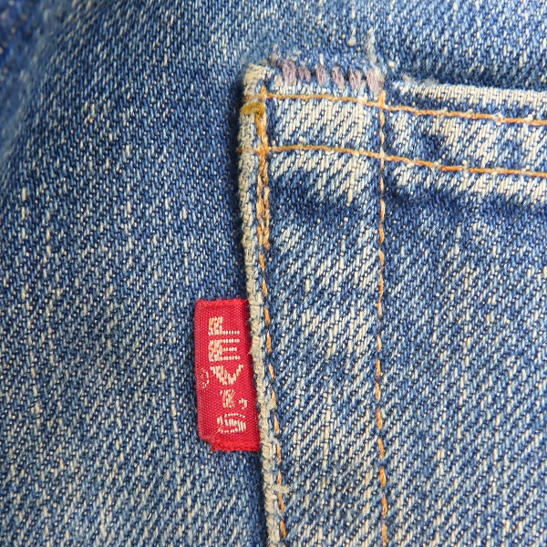 実際に弊社で買取させて頂いたLevis/リーバイス 60年代 VINTAGE/ビンテージ 502 ビッグE ボタン裏16 W31L32の画像 4枚目