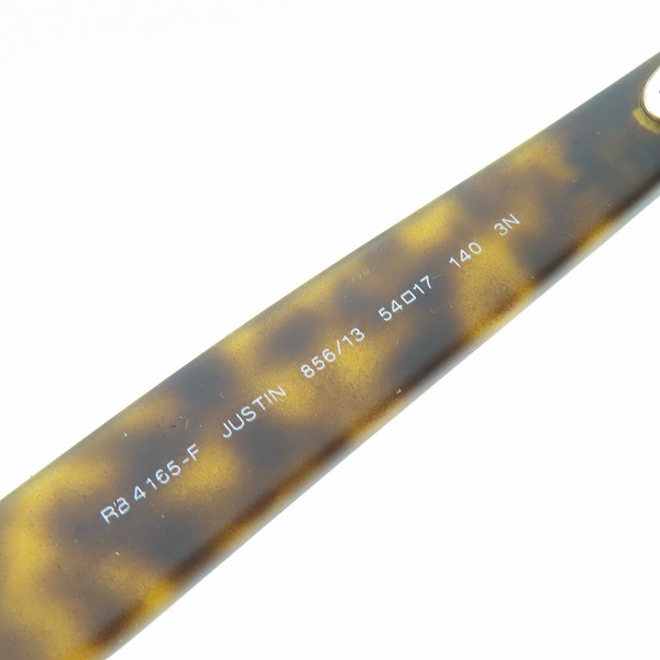 実際に弊社で買取させて頂いたRay-Ban/レイバン JUSTIN/ジャスティン デミ柄 アイウェア/サングラス RB4165-F 856-13の画像 6枚目