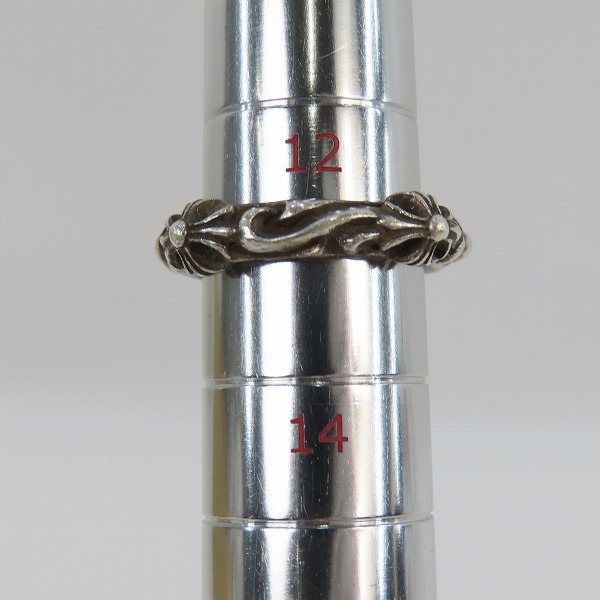 実際に弊社で買取させて頂いた【インボイス原本付】CHROME HEARTS/クロムハーツ SBT BAND/SBTバンド リング 13号の画像 7枚目