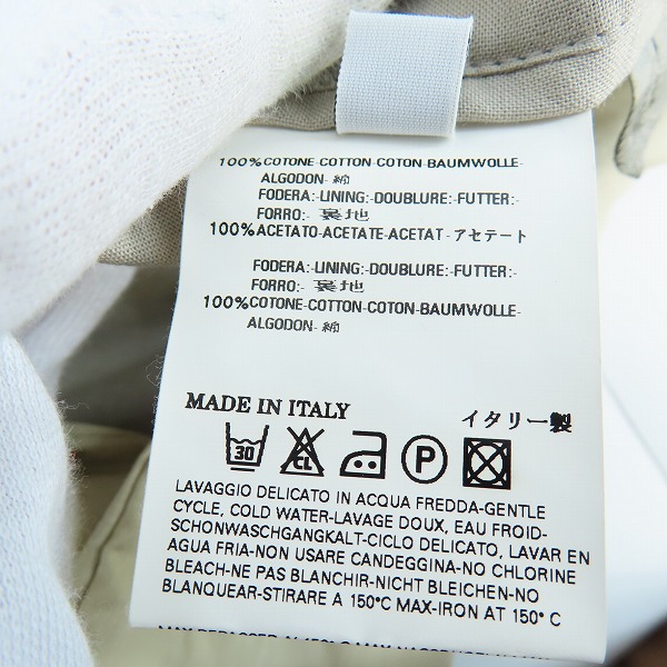 実際に弊社で買取させて頂いたMartin Margiela /マルタンマルジェラ 本人期 フェイクボタンホール テーラード ジャケット/44の画像 3枚目