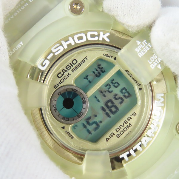 実際に弊社で買取させて頂いたG-SHOCK/Gショック W.C.C.S FROGMAN/フロッグマン ELマンタ DW-8201WC-9Tの画像 4枚目