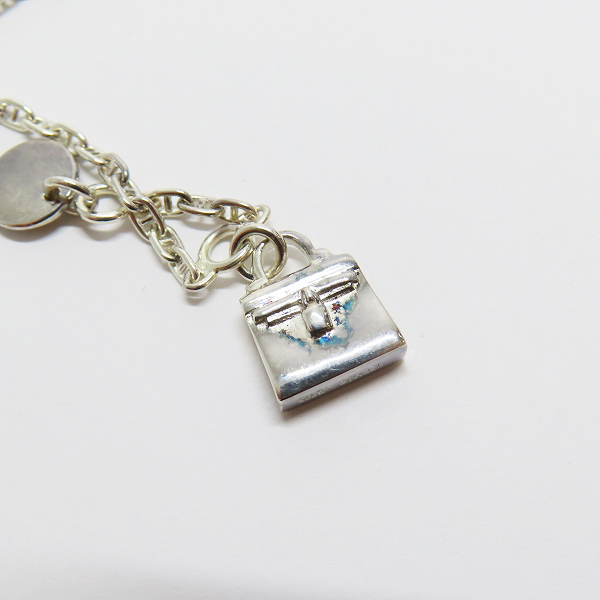 実際に弊社で買取させて頂いたHERMES/エルメス アミュレット ケリー ブレスレット ミニミニ シェーヌダンクルチェーン AG925の画像 4枚目