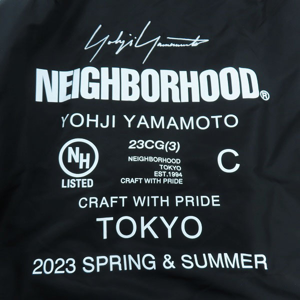 実際に弊社で買取させて頂いたNEIGHBOR HOOD×Yohji Yamamoto/ネイバーフッド×ヨウジヤマモト MA-1 JACKET/ジャケット HZ-Y70-600/222SPYY-JKM01S/Lの画像 8枚目
