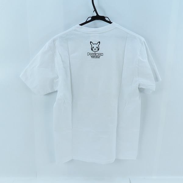 実際に弊社で買取させて頂いたA BATHING APE×Pokemon/アベイシングエイプ×ポケモン BABY MILO エイプヘッド ピカチュウ Tシャツ Mの画像 1枚目