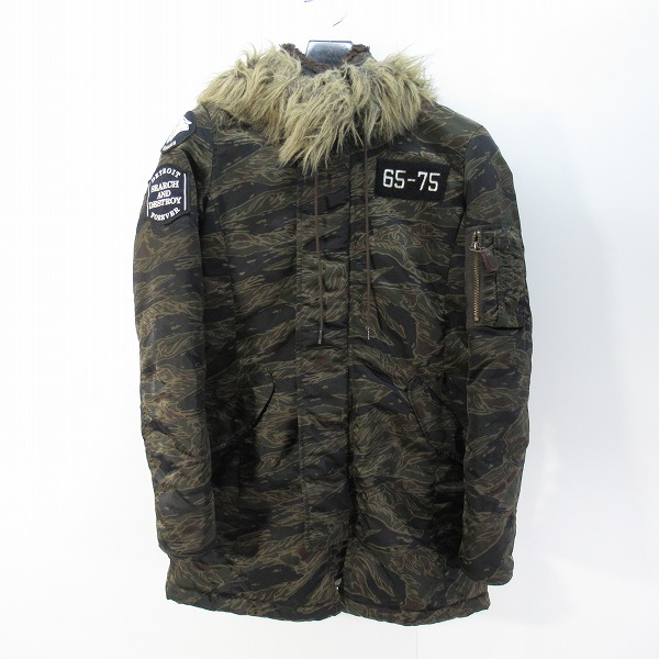 実際に弊社で買取させて頂いたHYSTERIC GLAMOUR/ヒステリックグラマー プリマロフト タイガーカモ N-3B ジャケット ショート 2AC-8550/F