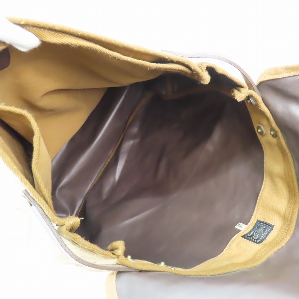 実際に弊社で買取させて頂いたPORTER/ポーター レザー×キャンバス ショルダーバッグの画像 3枚目