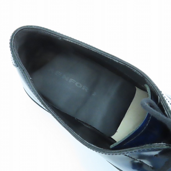 実際に弊社で買取させて頂いたKEN FORD/ケンフォード REGAL CORPORATION 内羽根 ストレートチップ レザーシューズ ビジネスシューズ/27.0の画像 4枚目