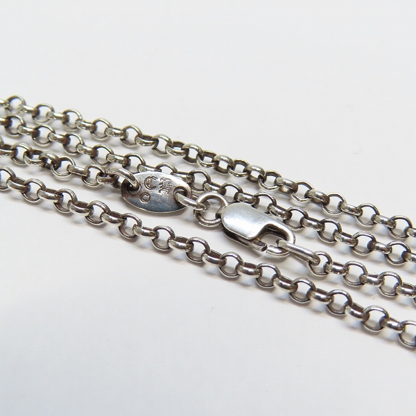 実際に弊社で買取させて頂いた(2)CHROME HEARTS/クロムハーツ ロールチェーン/ネックチェーン ネックレス/24inch