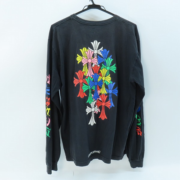 実際に弊社で買取させて頂いたCHROME HEARTS/クロムハーツ セメタリ―クロス トップス ロングＴシャツ コットン/XLの画像 1枚目