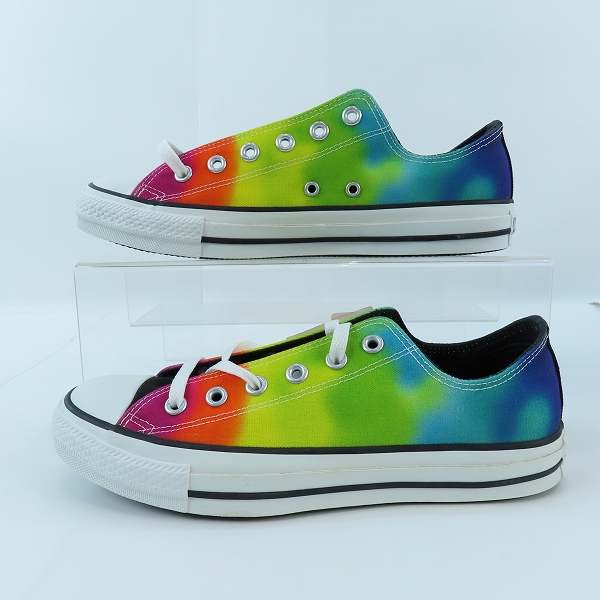 実際に弊社で買取させて頂いた【未使用】 CONVERSE/コンバース ALL STAR/オールスター TIEDYERAINBOW OX 1R711/26.5の画像 3枚目