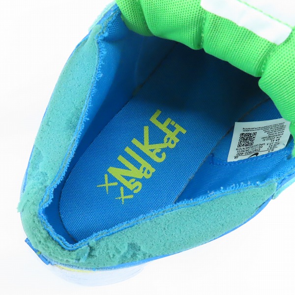 実際に弊社で買取させて頂いたNIKE×KAWS×sacai/ナイキ×カウズ×サカイ BLAZER LOW ブレザー ロー DM7901-400/27.5の画像 4枚目