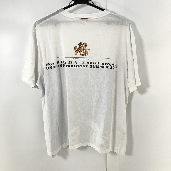 実際に弊社で買取させて頂いたPRADA/プラダ プリント半袖Tシャツ XLの画像 1枚目