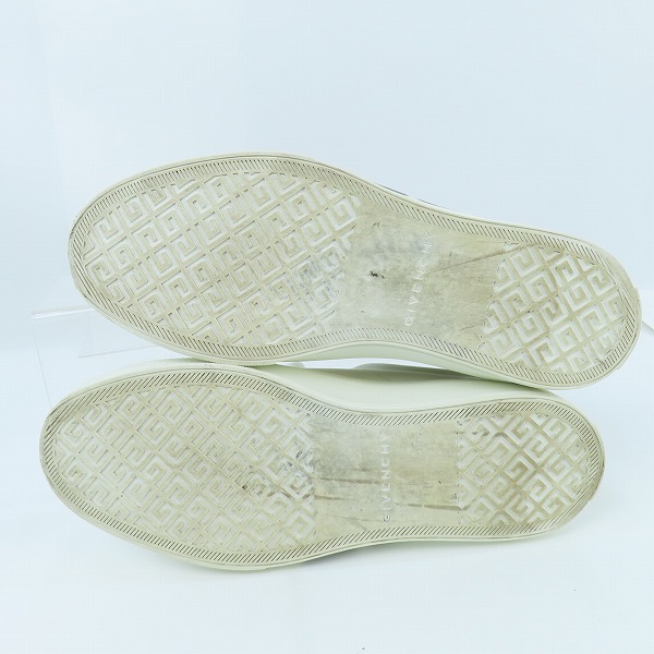 実際に弊社で買取させて頂いたGIVENCHY/ジバンシィ CITY COURT 4Gロゴプレート レザーレースアップスニーカー  BH005VH13P116/39の画像 2枚目