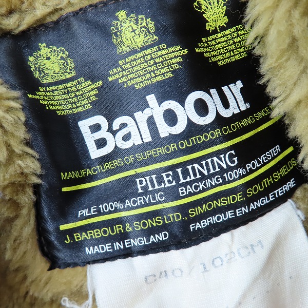 実際に弊社で買取させて頂いたBARBOUR/バブアー 90s BEAUFORT JACKET ビューフォート オイルドジャケット/C40/102CMの画像 5枚目