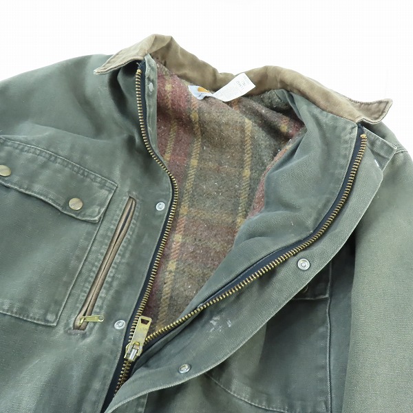 実際に弊社で買取させて頂いたCarhartt/カーハート ヴィンテージ ロング丈 カバーオールダックジャケット PB2366/XLの画像 5枚目