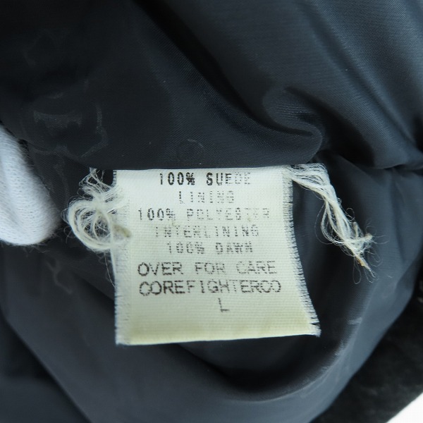 実際に弊社で買取させて頂いたCOREFIGHTER/コアファイター ジップアップジャケット ブラック Lの画像 3枚目
