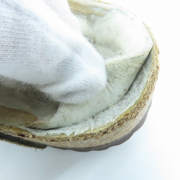 実際に弊社で買取させて頂いたBIRKENSTOCK/ビルケンシュトック ZURICH チューリッヒ ファー サンダル Regular FIT 1012252 25の画像 7枚目