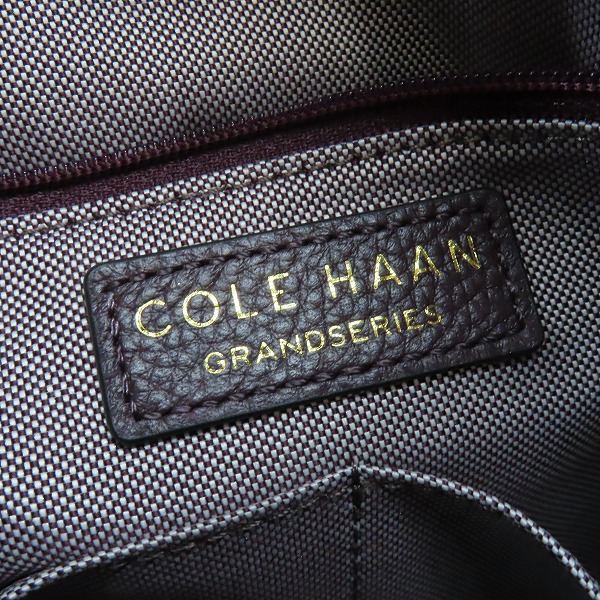 実際に弊社で買取させて頂いたCOLE HAAN/コールハーン ショルダーバッグ レザー クロコダイル型押し 切替/230709の画像 4枚目
