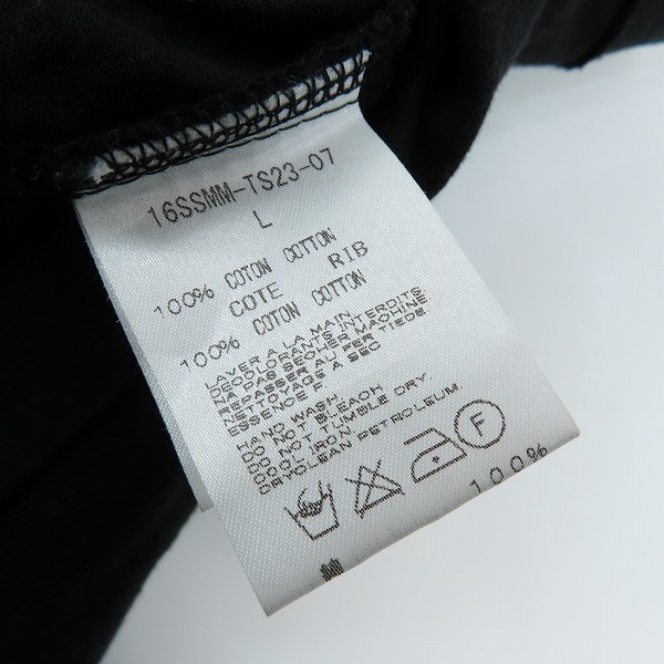 実際に弊社で買取させて頂いたmastermind JAPAN ×A-GIRL'S/マスターマインド ×エイガールズ 裾ロゴパッチ 半袖Tシャツ 16SSMM-TS23-07/Lの画像 3枚目