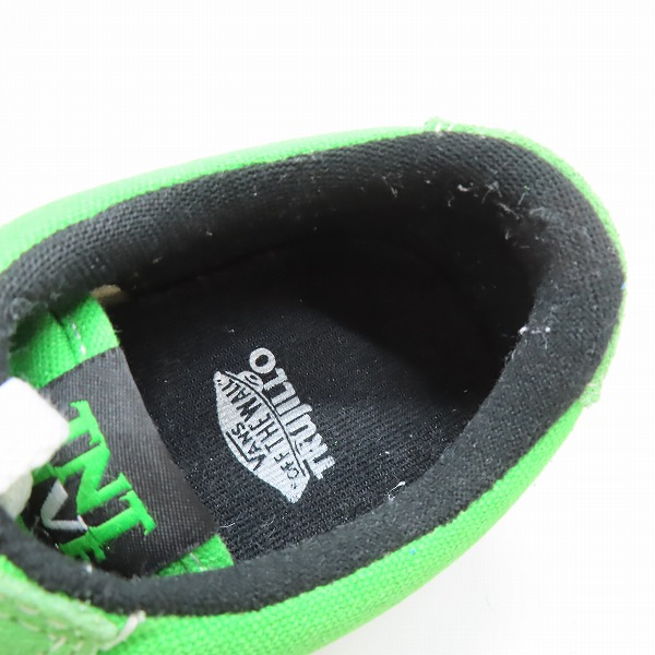 実際に弊社で買取させて頂いたVANS/バンズ TNT FIVE/5 トニートルフィーヨ オーセンティック スニーカー グリーン VN-0L2ZLLH/26の画像 4枚目