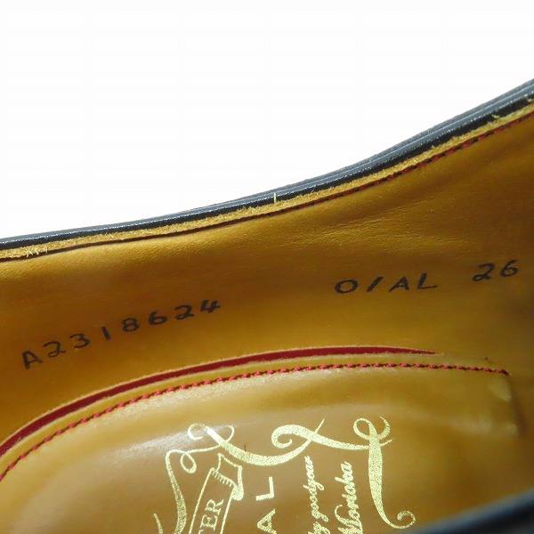 実際に弊社で買取させて頂いたThe MASTER REGAL/マスターリーガル ストレートチップ ビジネスシューズ 01AL/26.0の画像 5枚目