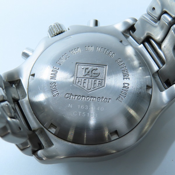 実際に弊社で買取させて頂いたTAG HEUER/タグホイヤー LINK/リンク クロノメーター AT/自動巻 腕時計 CT5113の画像 4枚目