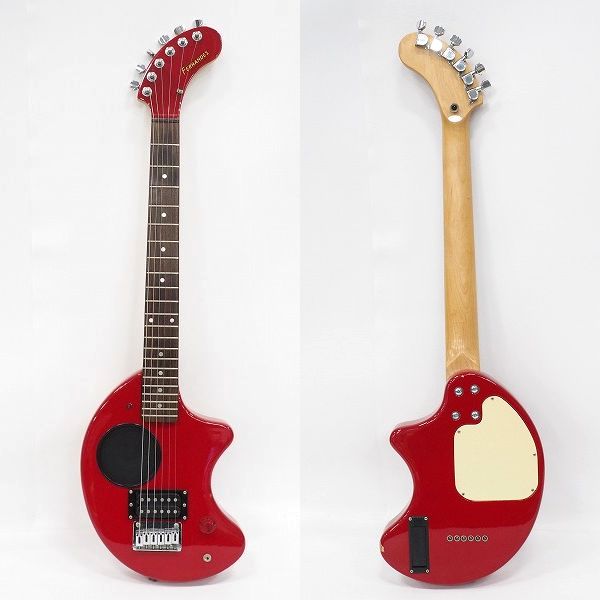 実際に弊社で買取させて頂いた★FERNANDES/フェルナンデス ZO-3 ぞうさん アンプ内蔵エレキギター レッド ソフトケース付の画像 1枚目