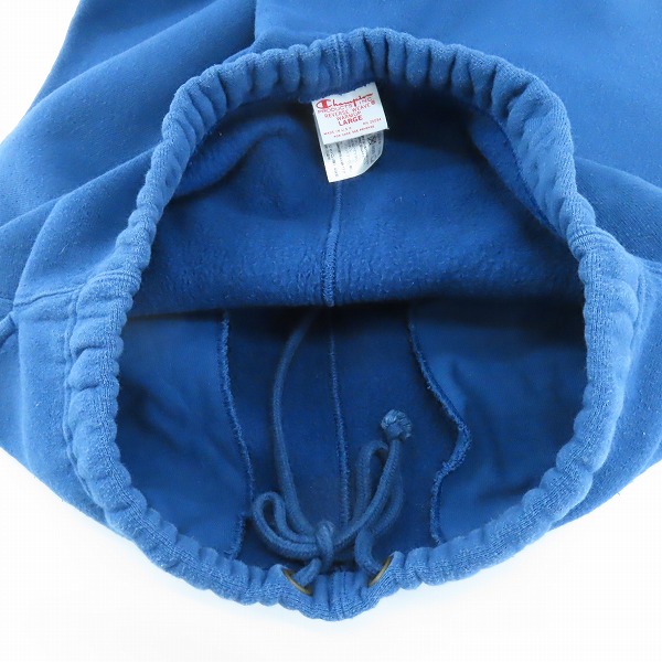 実際に弊社で買取させて頂いたChampion/チャンピオン REVERSE WEAVE/ リバースウィーブ スウェット パンツ ブルー/Lの画像 4枚目