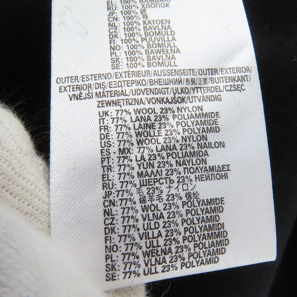 実際に弊社で買取させて頂いたDIESEL/ディーゼル メルトンウール チェスターコート 比翼 ロングコート/46の画像 5枚目