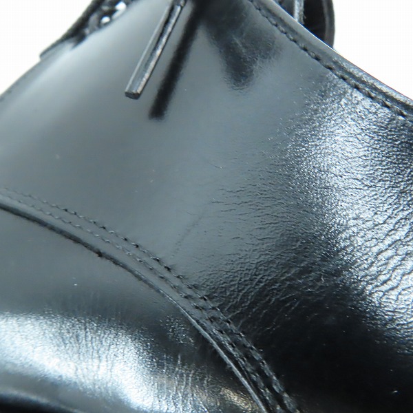 実際に弊社で買取させて頂いたTRADING POST/トレーディングポスト プレーントゥ レザー ビジネス シューズ 6.5の画像 7枚目