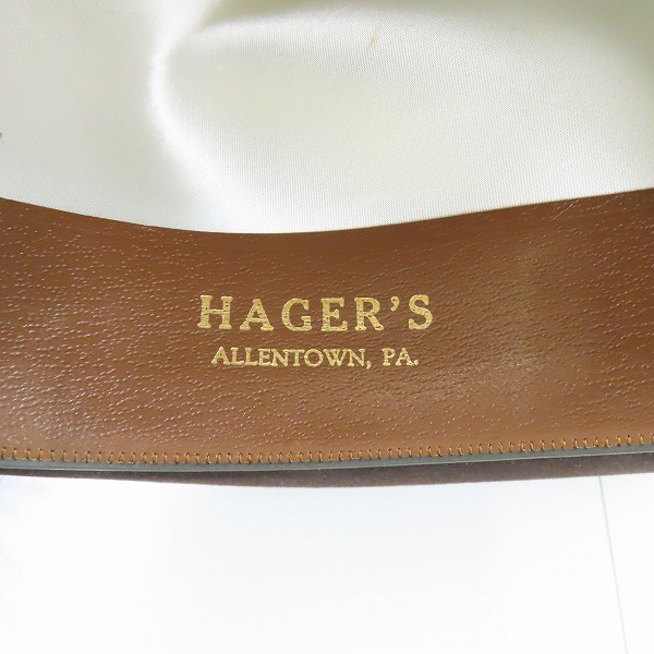 実際に弊社で買取させて頂いたDobbs/ドブス ヴィンテージ フェドラハット 7-1/8の画像 6枚目