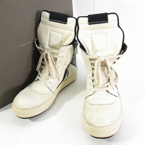 実際に弊社で買取させて頂いたRick Owens/リックオウエンス GEOBASKET/ジオバスケット ハイカットスニーカー/40