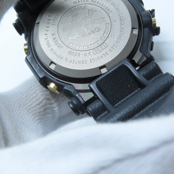 実際に弊社で買取させて頂いたG-SHOCK/Gショック FROGMAN/フロッグマン 黒金蛙 DW-8200B-9A【動作未確認】の画像 6枚目