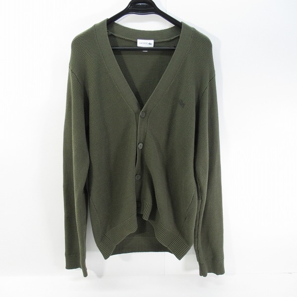 実際に弊社で買取させて頂いたLACOSTE/ラコステ ミリタリーニットカーディガン カーキ AH138EM /5